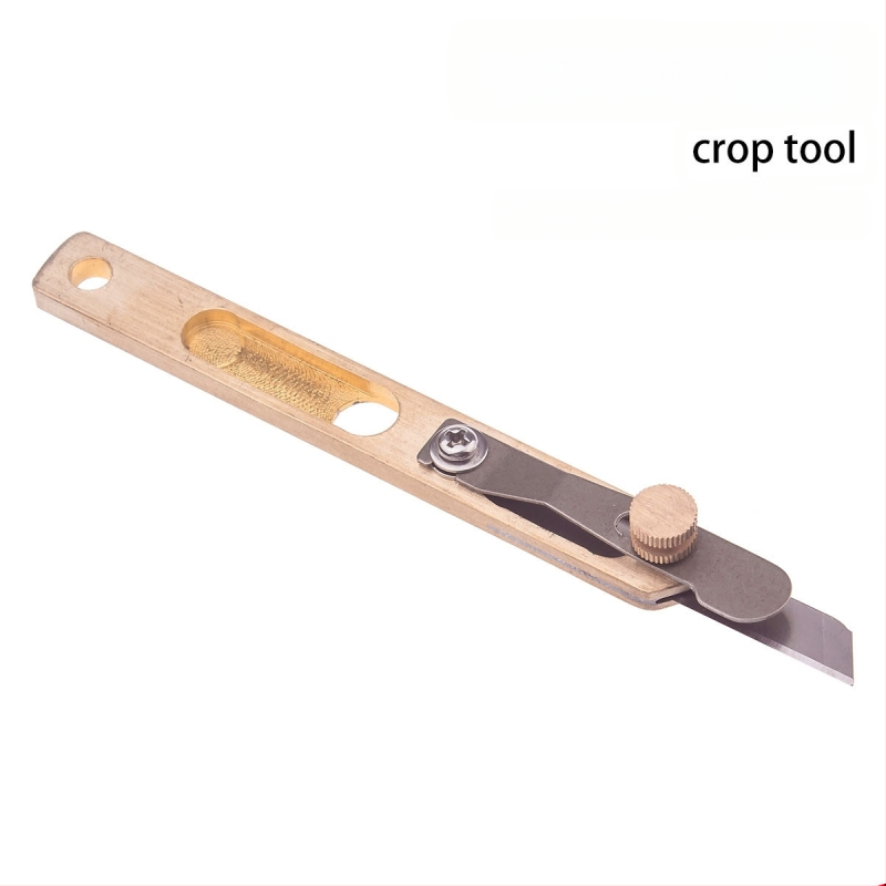 Месингов нож нож за позициониране на кожа нож за подрязване нож за рязане на кожа Направи си сам кожа нож за щавене на зеленчуци кожа