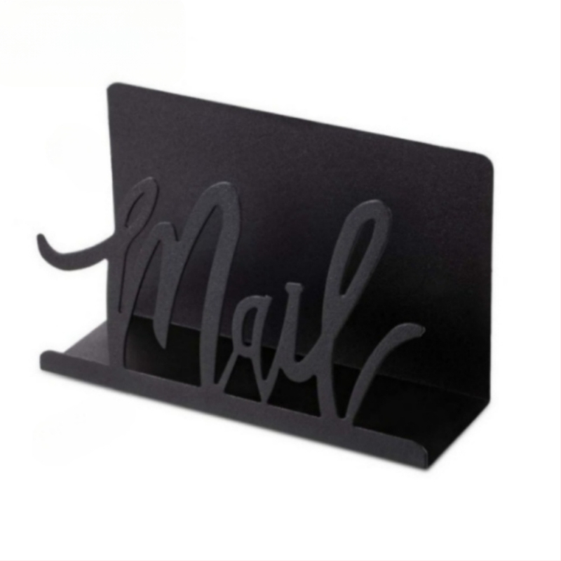 Metalinis pašto tvarkymo stovas pašto aplankams, darbalaukio laikiklis namams, biurui