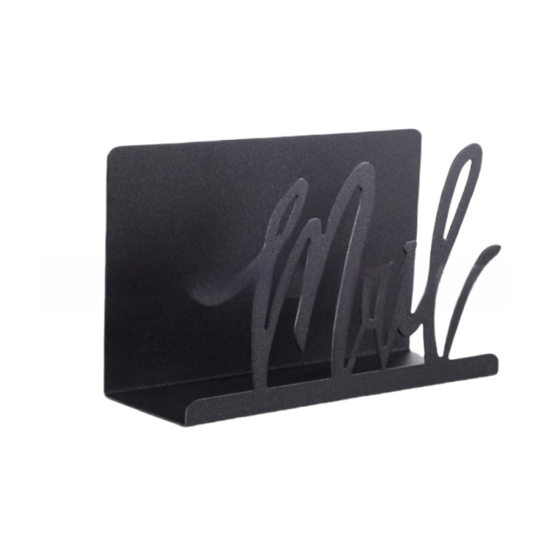 Metalinis pašto tvarkymo stovas pašto aplankams, darbalaukio laikiklis namams, biurui