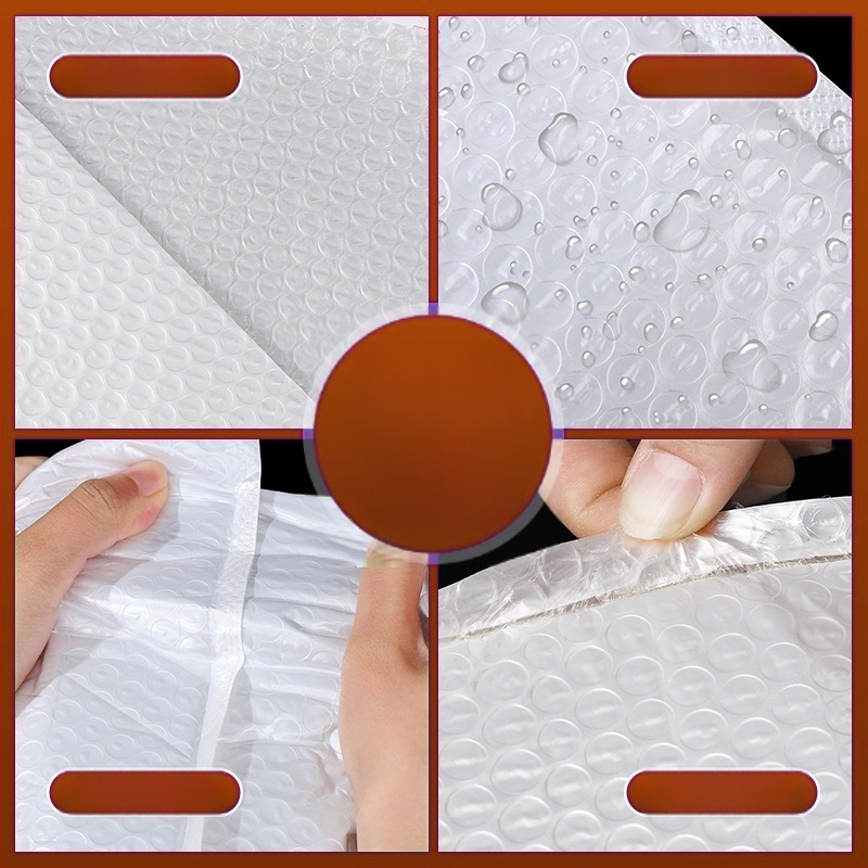 Σακούλα με φυσαλίδες από περλέ φιλμ 80g, πυκνή, αδιάβροχη και περιτυλιγμένη με φυσαλίδες, τσάντα συσκευασίας logistics για ηλεκτρονικό εμπόριο, διασυνοριακές ειδικές συσκευασίες, φάκελος