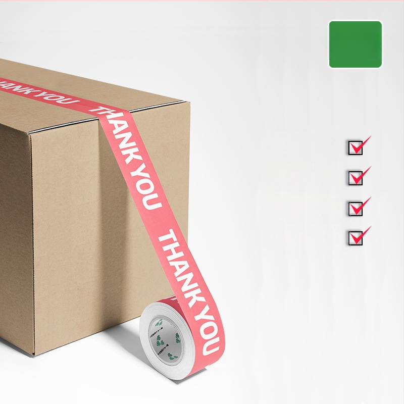 Įspėjamoji sandarinimo juosta Padėkos spausdinimas Sandarinimo klijai Sandarinimo popierius Animacinis rožinis mielas pakavimo juosta