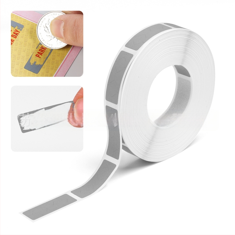 Kaparós fólia jelszó matrica kaparós kártya bevonat ezüst jelszó kaparós matrica kaparós kártya bevonat matrica 10*30