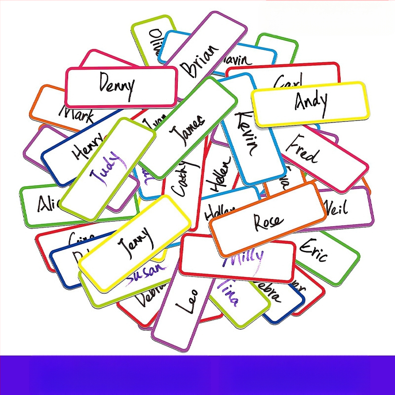 Mágneses szárazon törölhető címkék polc Mágneses matrica raktár osztályozás puha mágneses lap név matrica