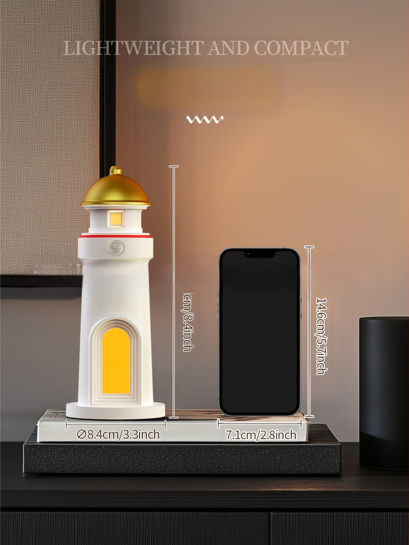 Piiriülene kuuvalguse tuletorni projektsioonlamp atmosfääri öövalgus pühadekingituste kaunistused inimkeha andur atmosfäärilamp nutikas laualamp