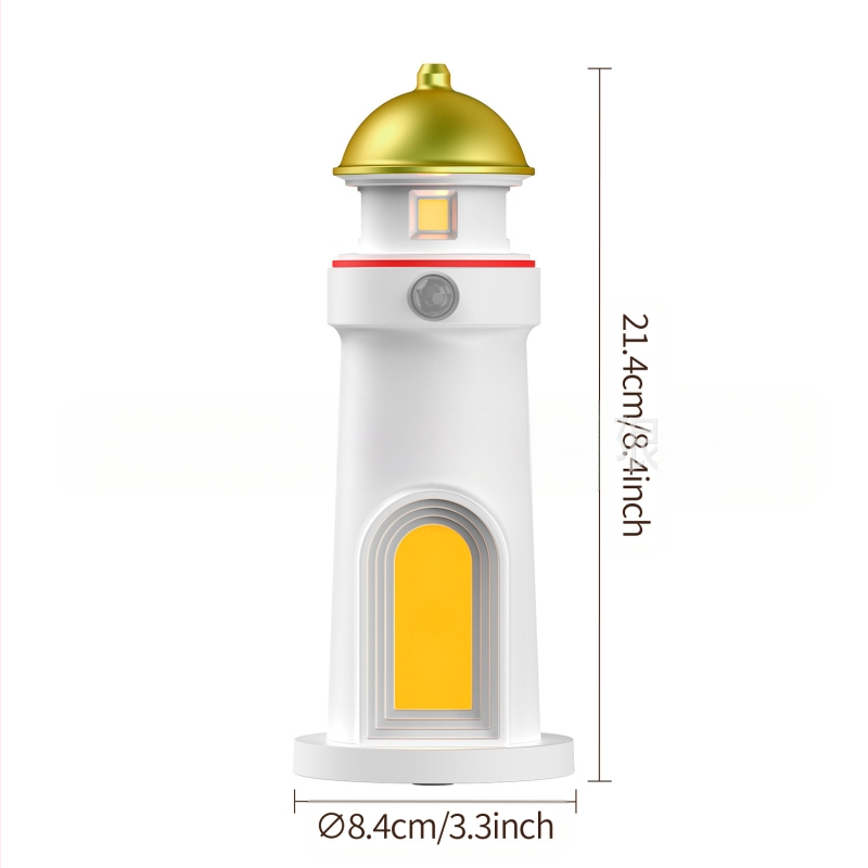 Piiriülene kuuvalguse tuletorni projektsioonlamp atmosfääri öövalgus pühadekingituste kaunistused inimkeha andur atmosfäärilamp nutikas laualamp