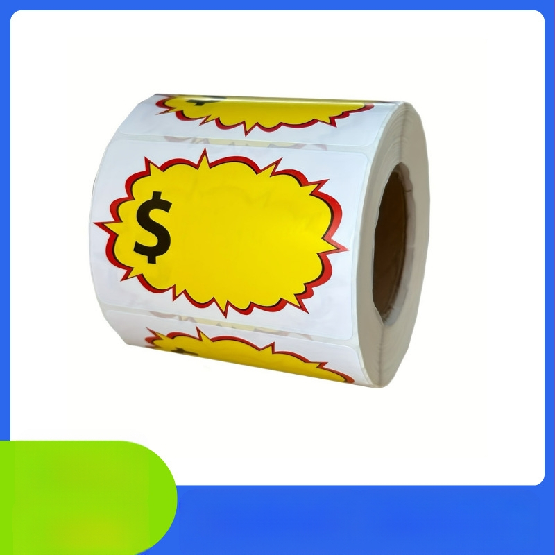 Laos on piiriüleste plahvatuste müügihinna kleebis, isekleepuv rämpsumüügi kleebis, 2x3-tolline kleebis