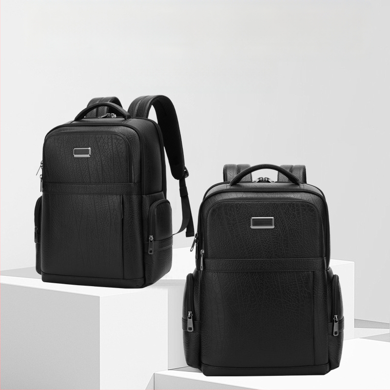 Plahvatusohtlik meeste Danieli kaelusmustriga ehtsast nahast seljakott lihtne moodne arvutiseljakott taimparkitud veisenahast ärikott laos