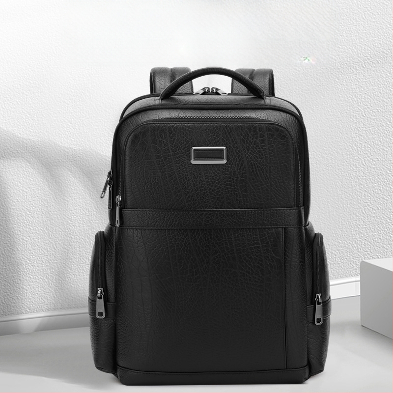 Plahvatusohtlik meeste Danieli kaelusmustriga ehtsast nahast seljakott lihtne moodne arvutiseljakott taimparkitud veisenahast ärikott laos