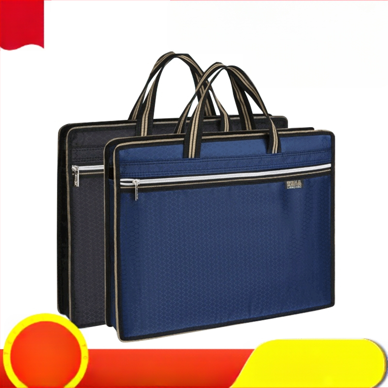 Dokumendikott Lõuend A4 kontoriportfell Portfell Õpilaskott Info Meestele ja naistele Lukuga Veekindel Suure mahutavusega Tootmine