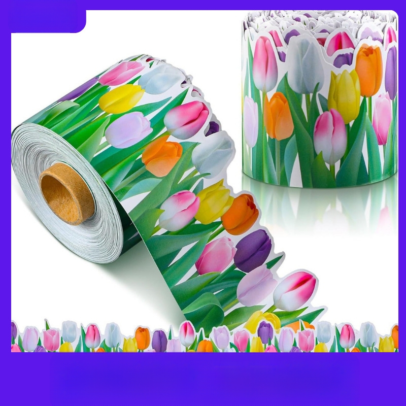 Gyári nagykereskedelem, határokon átnyúló, népszerű eladású virágdekoráció, öntapadós matrica, vízálló és karcálló, élénk színek