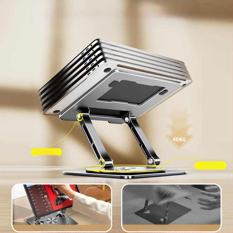 [Uus stiil] 668 sülearvuti alus, pööratav, jahutav, kokkupandav, reguleeritav, tõstetav lauaarvuti kõrgusklamber