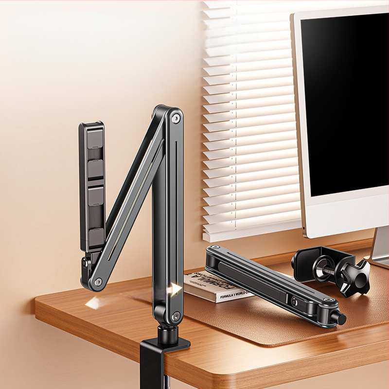 Naujas tingus telefono laikiklis, besisukantis, sulankstomas, aliuminio lydinio, viršutinis, tiesioginio transliavimo, planšetinio kompiuterio stovas, darbalaukio, populiarus produktas