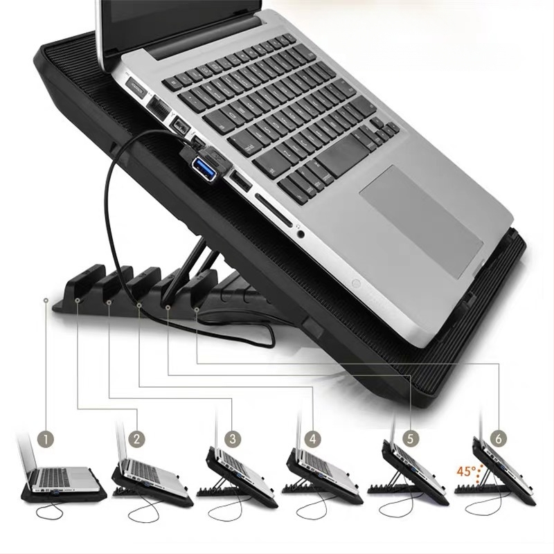 „Kyushu Fengshen“ (DEEPCOOL) UPAL nešiojamojo kompiuterio radiatorius (kompiuterio priedai / laikiklis / aušinimo stovas /