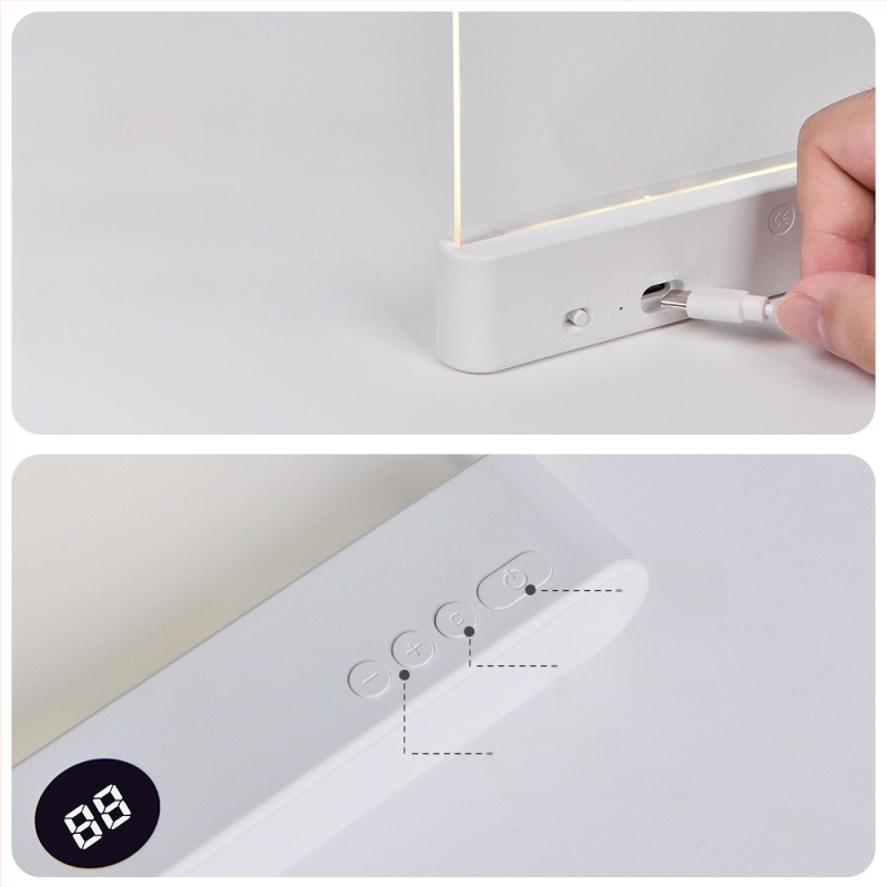 Graffiti õppelamp, piiriülene uus kaasaskantav läbipaistev lugemislamp, astmevaba hämardusega õppelamp, ajastatud lugemislamp