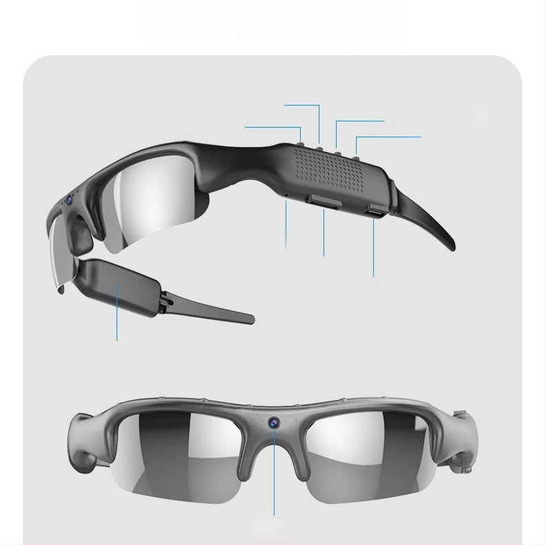 Välisportimiseks mõeldud jalgrattasõiduprillid WiFi-ga, pea külge kinnitatavad nutikad spordiprillid, multifunktsionaalsed kaamera- ja fotoprillid