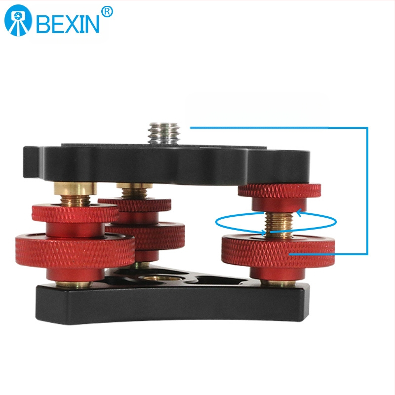 Bexin peegelkaamera kalde- ja pöördealus, statiiv, horisontaalselt reguleeritav iste, kolmesuunaline alumiiniumsulamist nurga peenhäälestus, istmepunkt