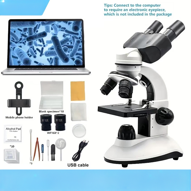 Binokulinis optinis mikroskopas, toks pat modelis, naudojamas mokyklose, yra būtinas jaunesniųjų klasių mokiniams, norintiems tyrinėti natūralius augalus, mikroskopinę biologiją ir laikyti profesinius egzaminus.