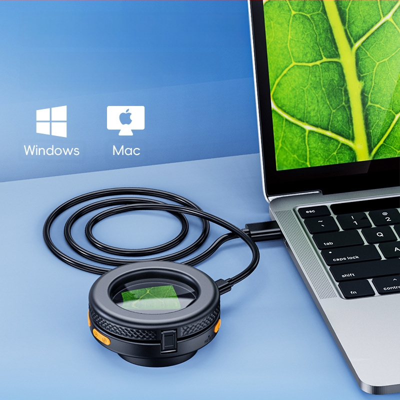 2025 m. naujo produkto nešiojamas kišeninis sulankstomas skaitmeninis mikroskopas, 500 kartų automatinio fokusavimo elektroninis didintuvas