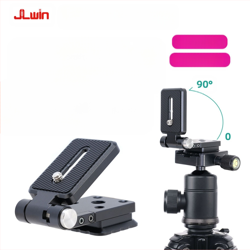 JLwin Micro peegelkaamera kokkupandav L-tahvel, vertikaalne klapiga statiivipea, kiirlaadimisega tahvel, kokkupandav horisontaalne ja vertikaalne ekraan, kiirkinnitusega tahvel