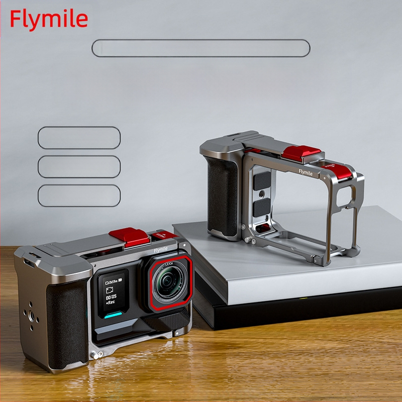 Flymile ir piemērots Insta360Acepro2 Street Shooting rokturu komplektam, sporta kameras rāmim un fotografēšanas piederumiem.