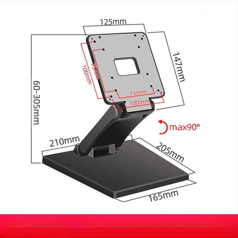 Kolm strateegiatootjat 13-17-22-24-tollise monitori arvutiklambri puutetundliku ekraaniga lauaarvuti kokkupandava aluse pistikupesaga
