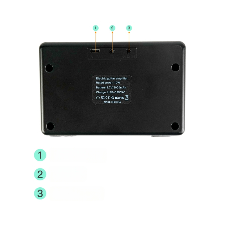 Elektrikitarri elektrilise bassi kõlari helivõimendi 10W kaasaskantav mini Bluetooth-heliinstrumentide lisatarvikud