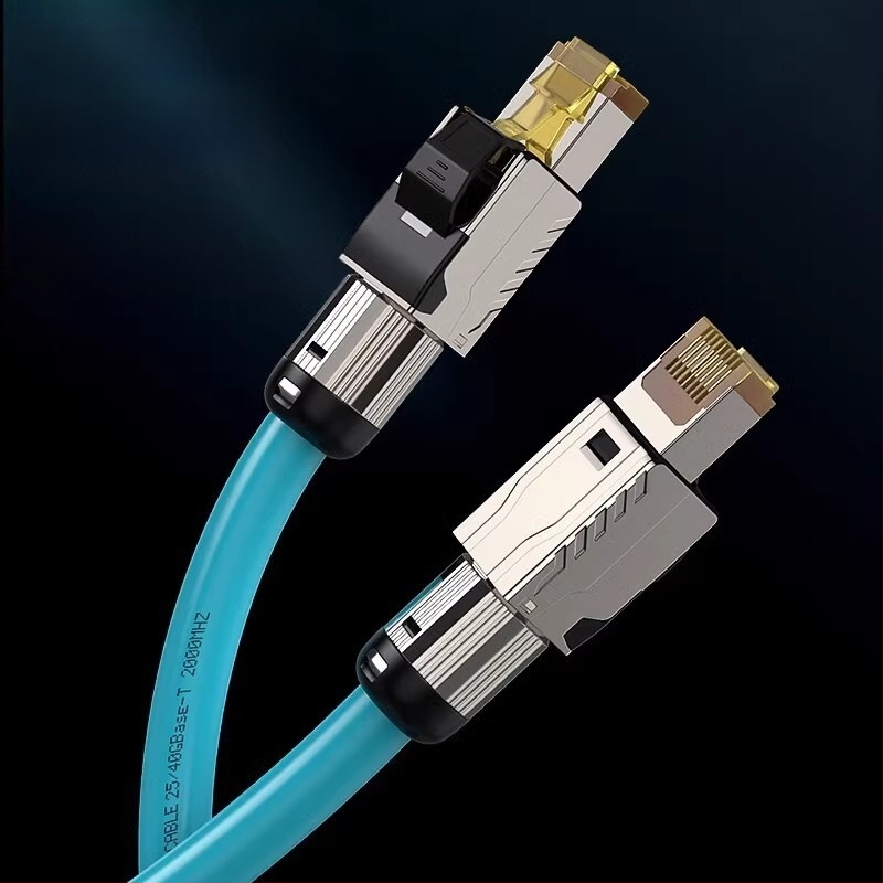 Καλώδιο δικτύου Biaz Cat 8 10g, χαμηλού καπνού, χωρίς αλογόνο, κατηγορίας 8, διπλής θωράκισης, για παιχνίδια, ανταγωνιστικά προϊόντα, jumper τελικού προϊόντος