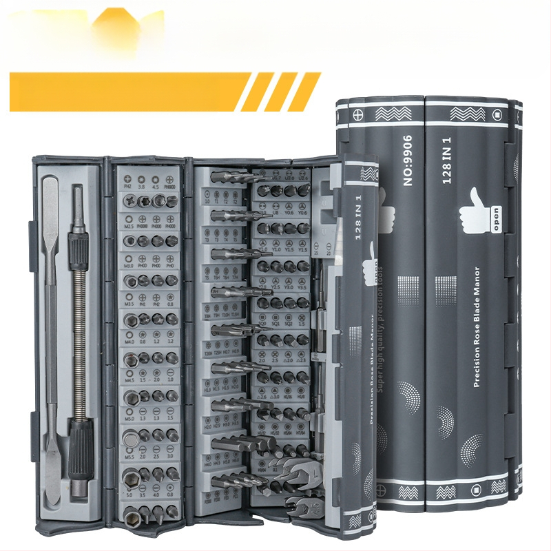 128 dalių tikslių atsuktuvų rinkinys, skirtas išardyti mašinas, prižiūrėti, daugiafunkcis rankinis atsuktuvas, tūrio rinkinys