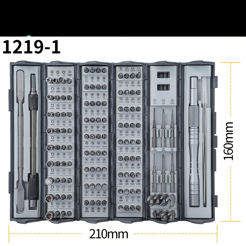 128 dalių tikslių atsuktuvų rinkinys, skirtas išardyti mašinas, prižiūrėti, daugiafunkcis rankinis atsuktuvas, tūrio rinkinys