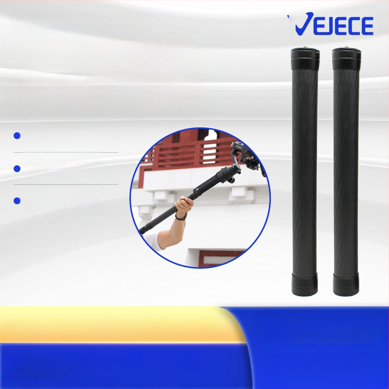 Anglies pluošto šaudymo prailginimo strypas 36 cm sportinės kameros pagalbinis mobiliojo telefono šaudymo stabilizatoriaus prailginimo strypas