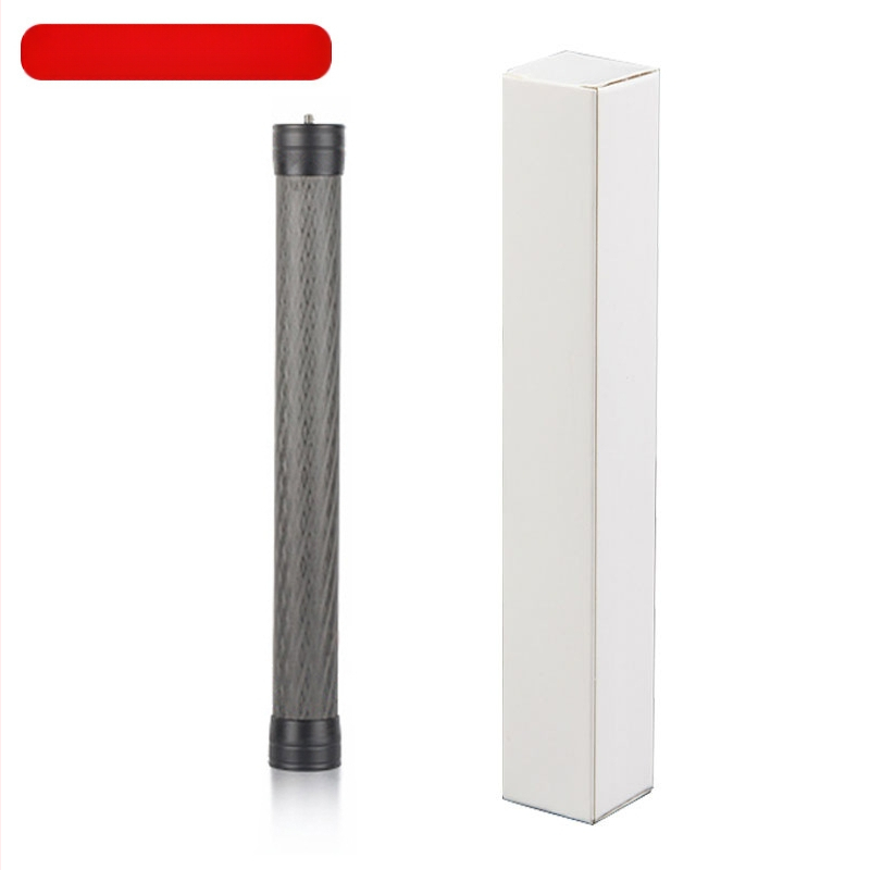 Anglies pluošto šaudymo prailginimo strypas 36 cm sportinės kameros pagalbinis mobiliojo telefono šaudymo stabilizatoriaus prailginimo strypas
