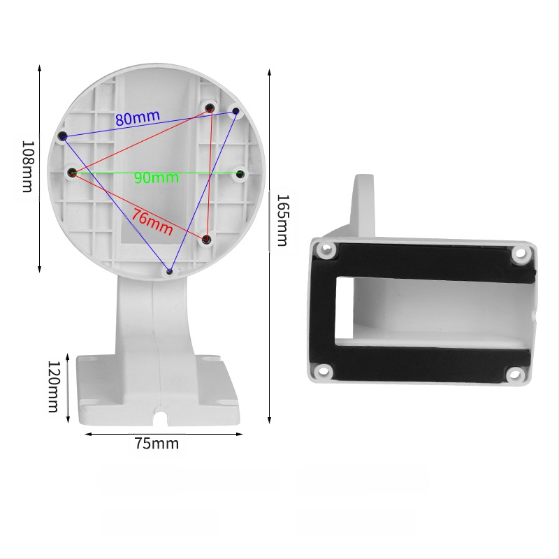 Universaalne paksendatud plastist jälgimiskupli kronstein hulgimüügi kaamera kronstein kaamera seinale kinnitatav jälgimisklamber