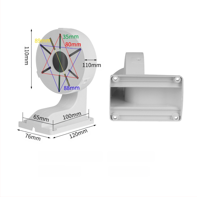 Universaalne paksendatud plastist jälgimiskupli kronstein hulgimüügi kaamera kronstein kaamera seinale kinnitatav jälgimisklamber