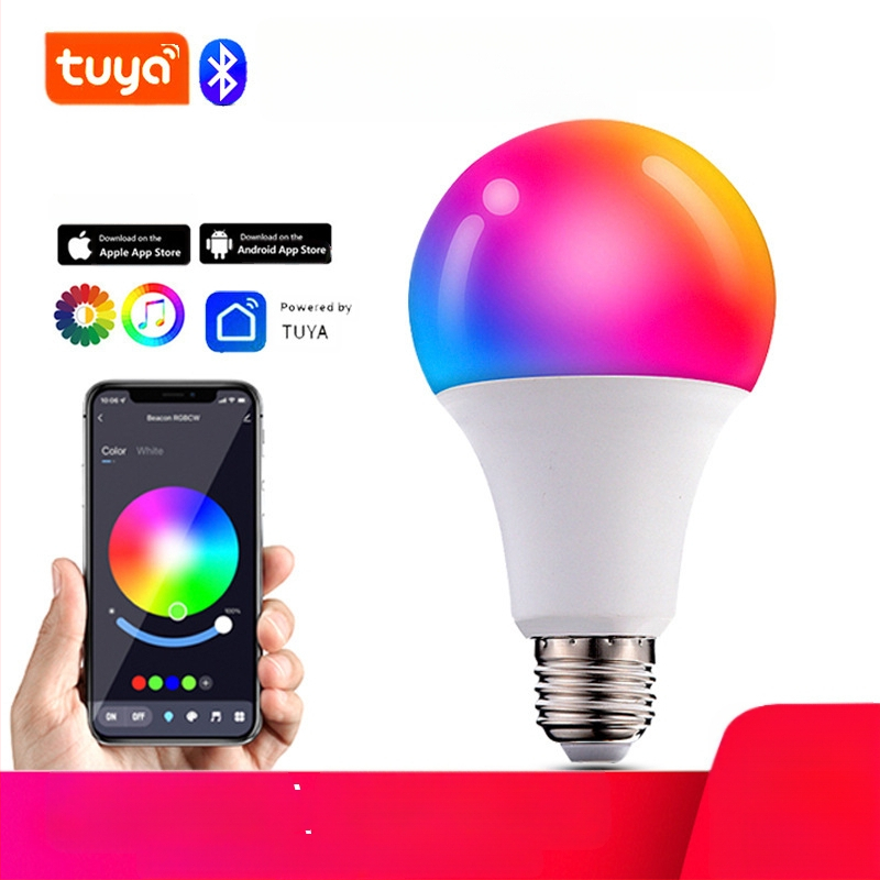Έξυπνη λάμπα LED RGB με βιδωτή βάση E27, μοντέρνα λάμπα RGB με ρυθμιζόμενο χρώμα και πολύχρωμη ατμόσφαιρα