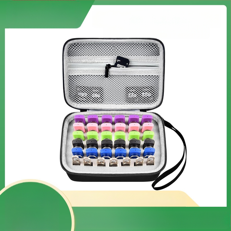 Kõva kestaga Eva kaasaskantav U-ketta kosmeetikakott, mis sobib Sandiski tahkismälupulga pakendikarbile Eva draiveri kott