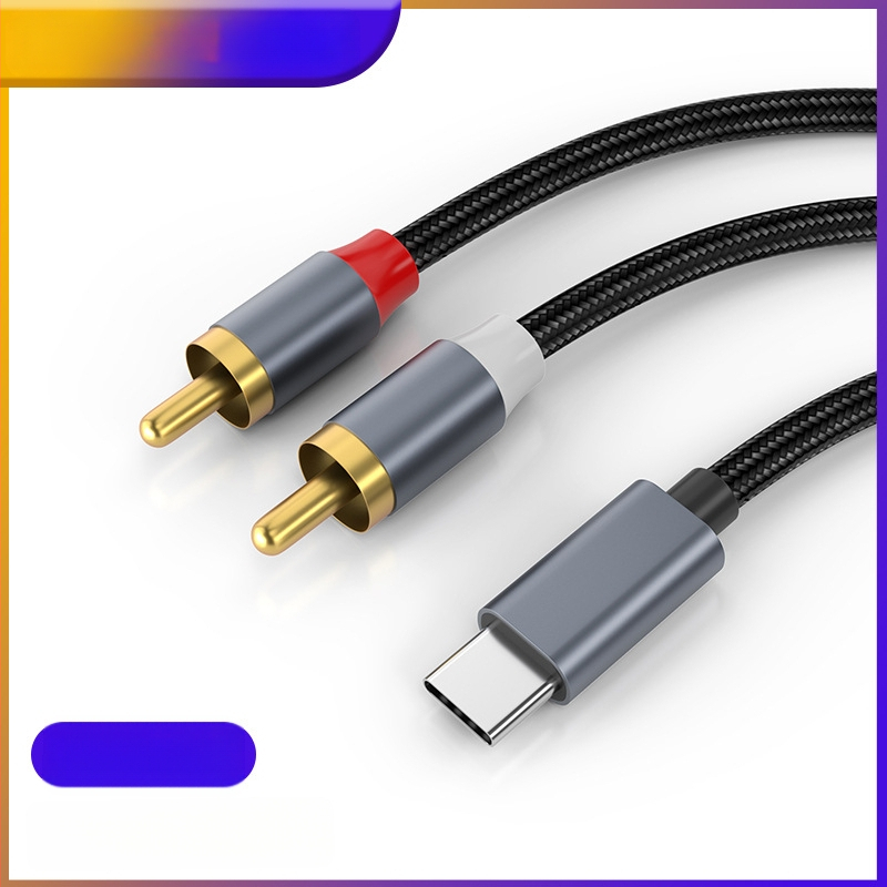 Pārrobežu Type-C uz RAC Lotus Line 1/2 AUX uz RAC iPad Huawei Samsung Google Plus