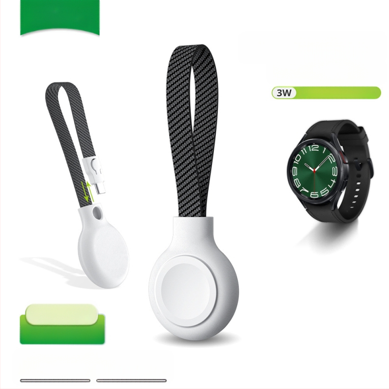 Bonoa magnetilise köiega juhtmevaba laadija, mis ühildub Samsung Galaxy Watchiga ja millel on kiire magnetiline laadimine.