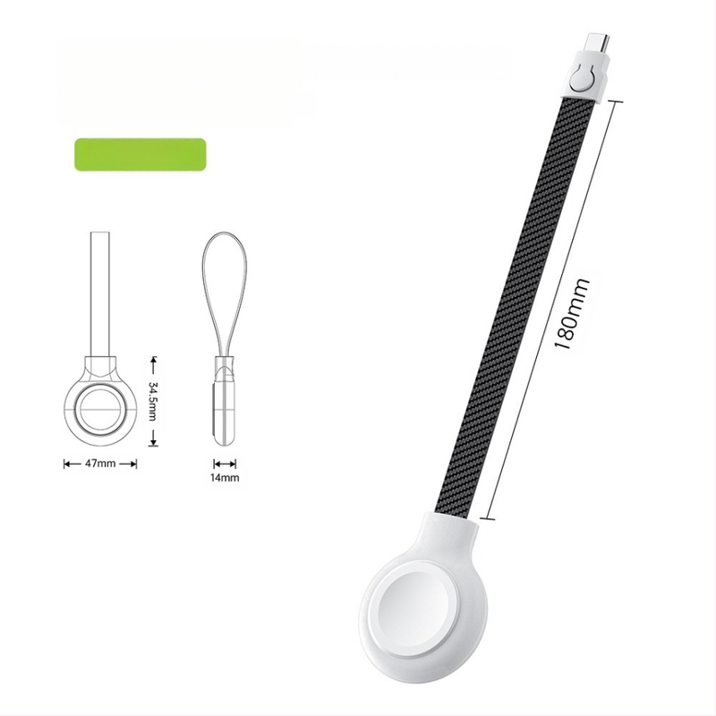 Bonoa magnetilise köiega juhtmevaba laadija, mis ühildub Samsung Galaxy Watchiga ja millel on kiire magnetiline laadimine.