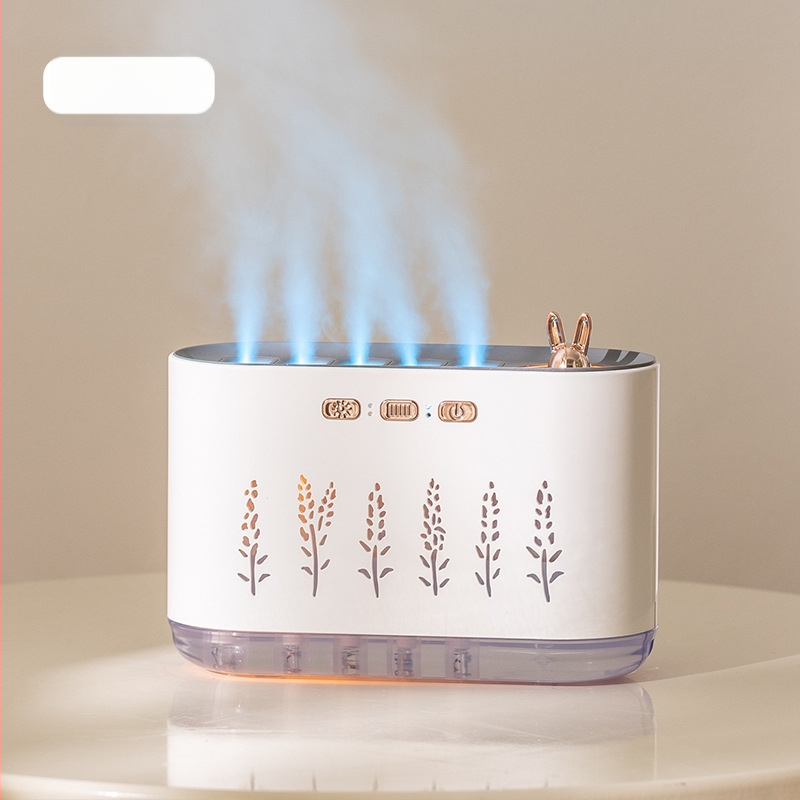 Határokon átnyúló új légpárásító otthoni csendes hálószoba öt lyukú permetező aromaterápiás kreatív dinamikus színes hangvezérlés pick-up