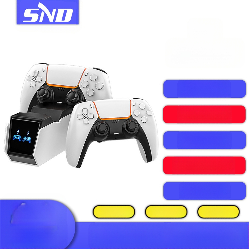 PS5 mängukontrolleri kahekordne laadimisalus P5 käepidemega kiirlaadija P5 käepidemega laadija Type-C