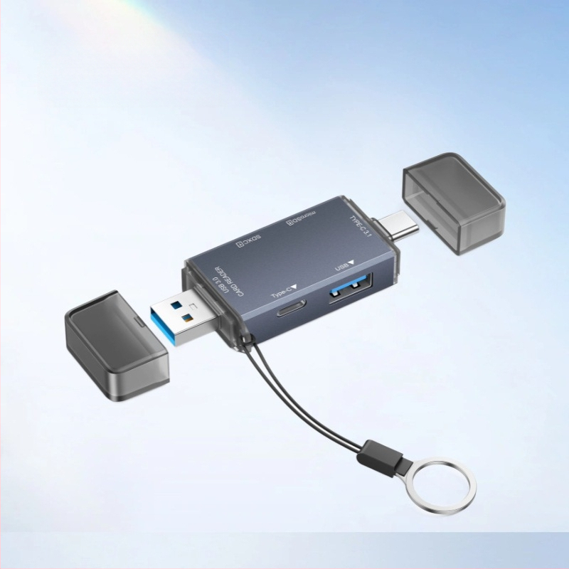 Kaardilugeja USB3.0 mobiiltelefoni OTG kuus-ühes jaotur SD-kaamera arvuti tüüpi multifunktsionaalne TF-kaardilugeja