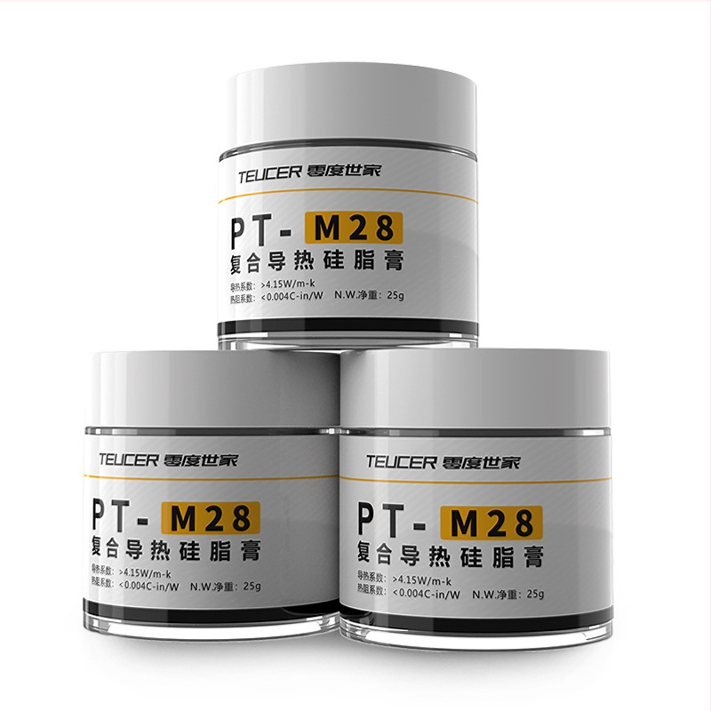 Nullkraadine perekonna PT-M28 soojuseraldus silikoonmääre 25g lauaarvuti sülearvuti graafikakaart GPU kiibi soojuseraldus silikoon