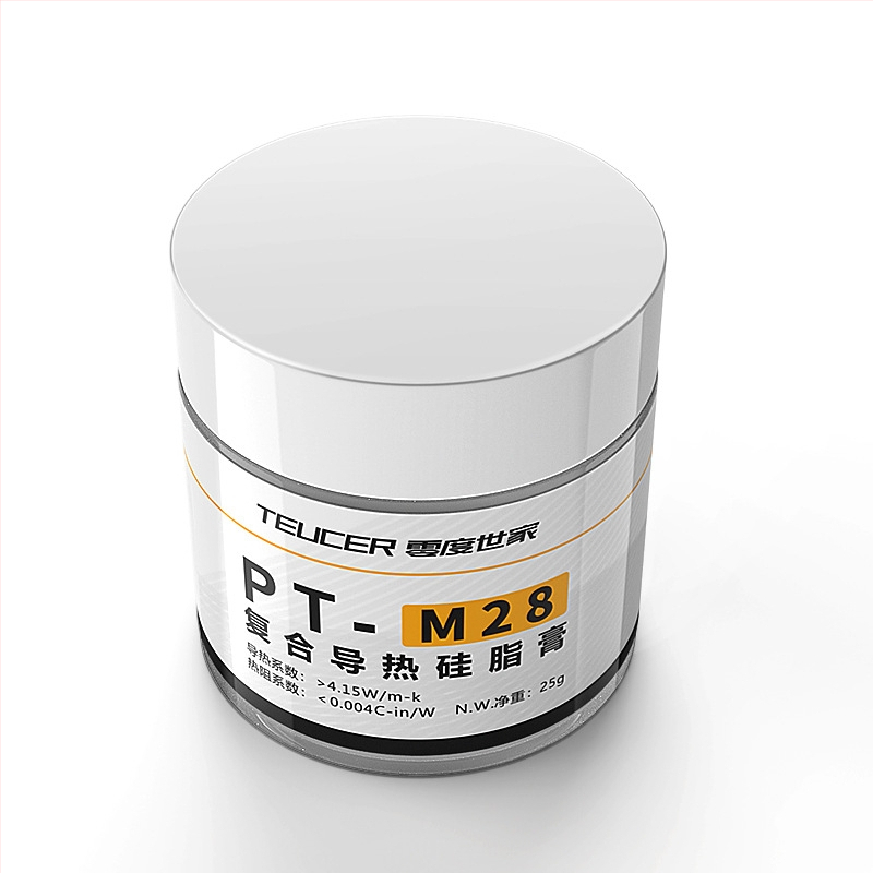 Nullkraadine perekonna PT-M28 soojuseraldus silikoonmääre 25g lauaarvuti sülearvuti graafikakaart GPU kiibi soojuseraldus silikoon