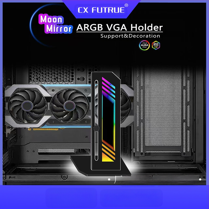 Piiriülene eelistatud kuupeegli vertikaalse graafikakaardi kronstein 5VARGB shuang sünkroonse arvutigraafikakaardi tugi