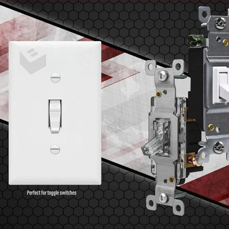 Tiekti JAV matuoklio vieno perjungimo jungiklio skydelį Amerikos sertifikavimo kompiuterio medžiagos sieninio maitinimo lizdo skydelį