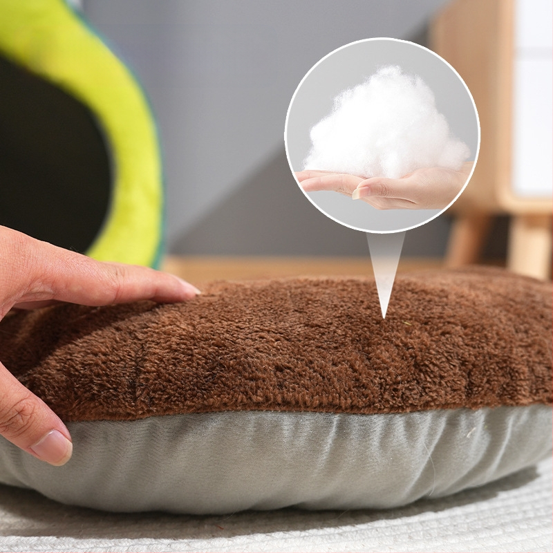 Aranyos avokádó macskakennel őszi és téli új, zárt kisállatkennel univerzális háromdimenziós, vastagított kiskutyakennel minden évszakra