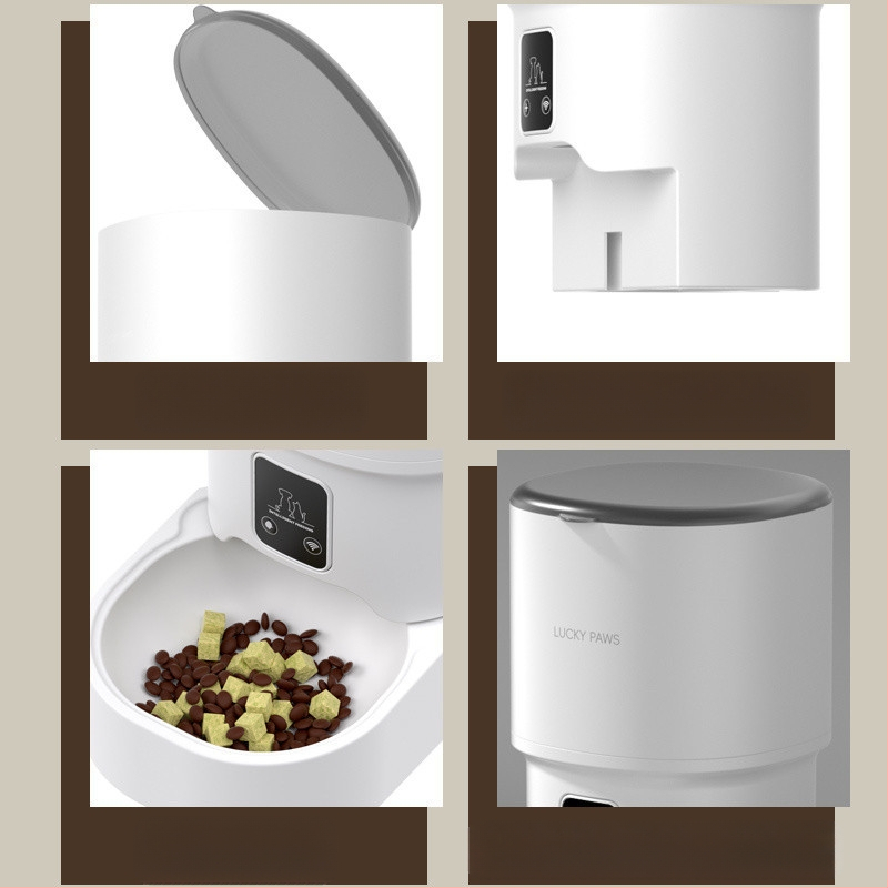 Lemmikloomade automaatne söötja kassi ajastus kvantitatiivne intelligentne kassitoitude koeratoitude puldiga WIFI Bluetooth-juhtimisega söötmismasin