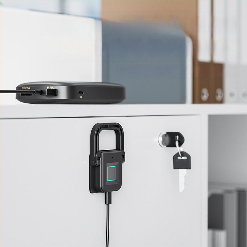 @`Smart Fingerprint Drawer Lock failu galda skapis Pretaizdzīšanas skapja slēdzene Mājas naktsskapīša paroles slēdzene Biroja skapis