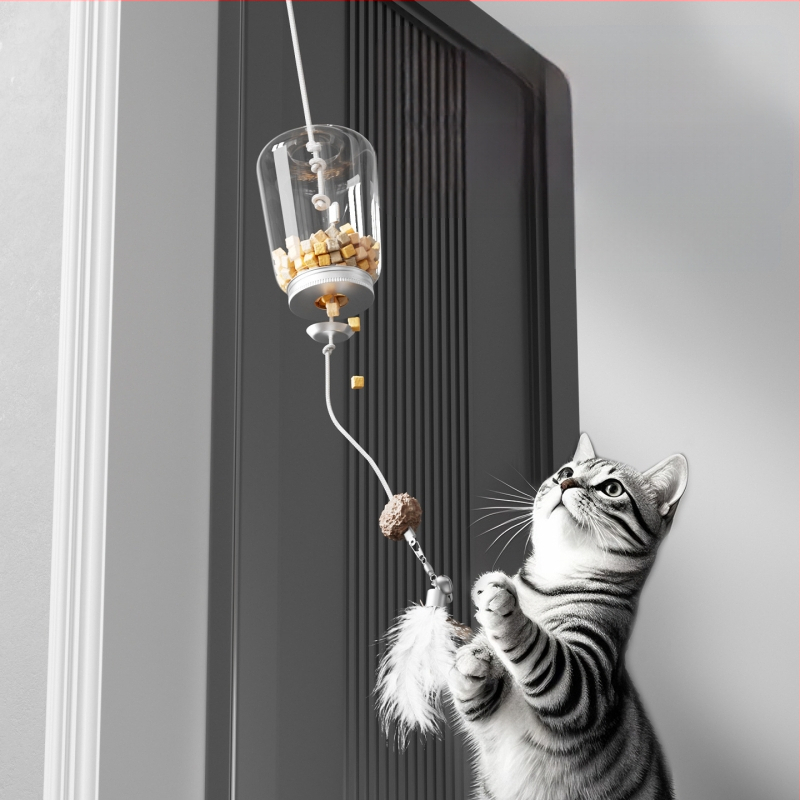 Macska oktatójáték fagyasztva szárított ételszivárgás-gátló labda az unalom enyhítésére, kutya és macska intelligencia játék kisállat önöröm ételszivárgás-gátló eszköz