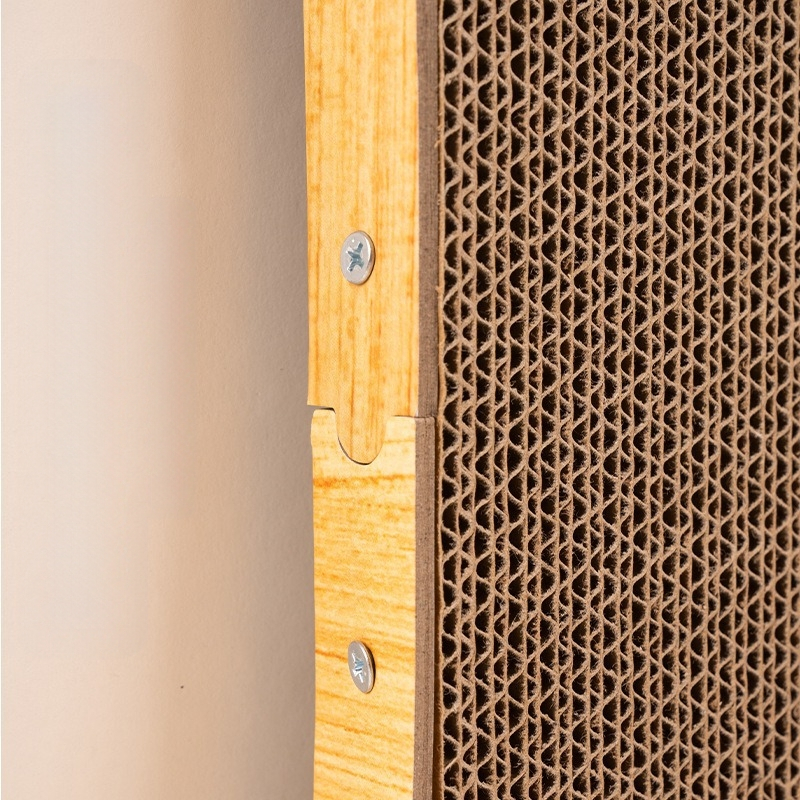 L alakú macskakaparódeszka, függőleges macskakaparóoszlop, kopásálló és nem hullik, hullámpapír, karcálló macskajáték, kistestű macska mászóka